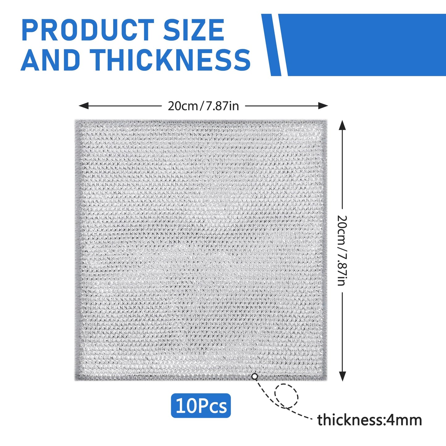 🔥Buy 1 Get 1 FREE (20 Cloths)🔥Reusable Diamond Weave Scrubber Cloths