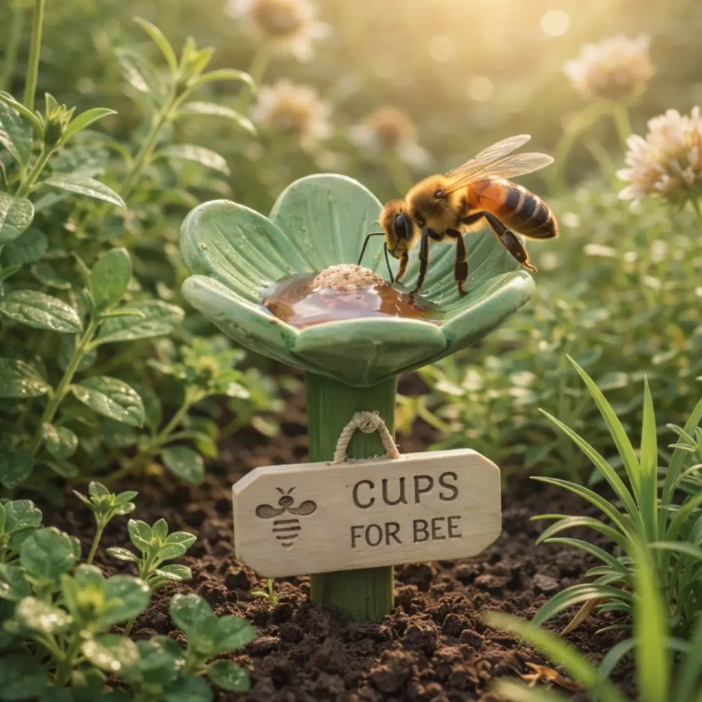 🐝LAST DAY 40% OFF - Flower-Shaped Bee Watering Station💧