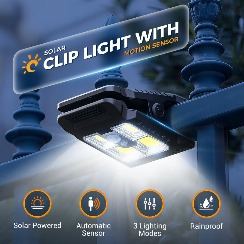 🔥Last Day Buy 1 Get 1 Free🔥$16.49 Each Outdoor Solar Clip Light with Motion Sensor