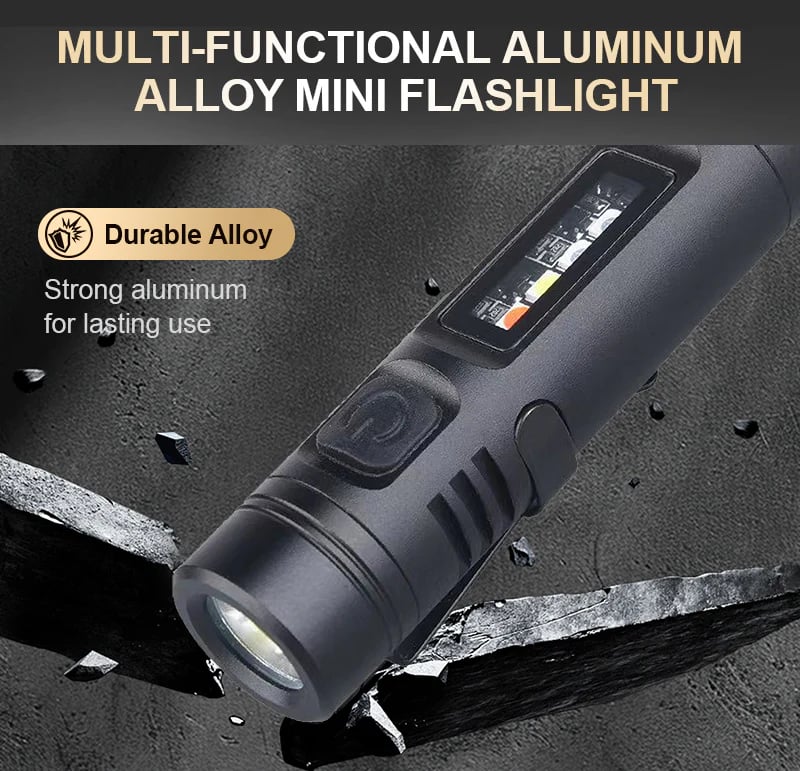 🔥Last Day Buy 1 Get 1 Free $14.99 Each🔦 – Ultimate Emergency Mini Flashlight with Built-In Fire Starter