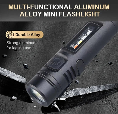 🔥Last Day Buy 1 Get 1 Free $14.99 Each🔦 – Ultimate Emergency Mini Flashlight with Built-In Fire Starter