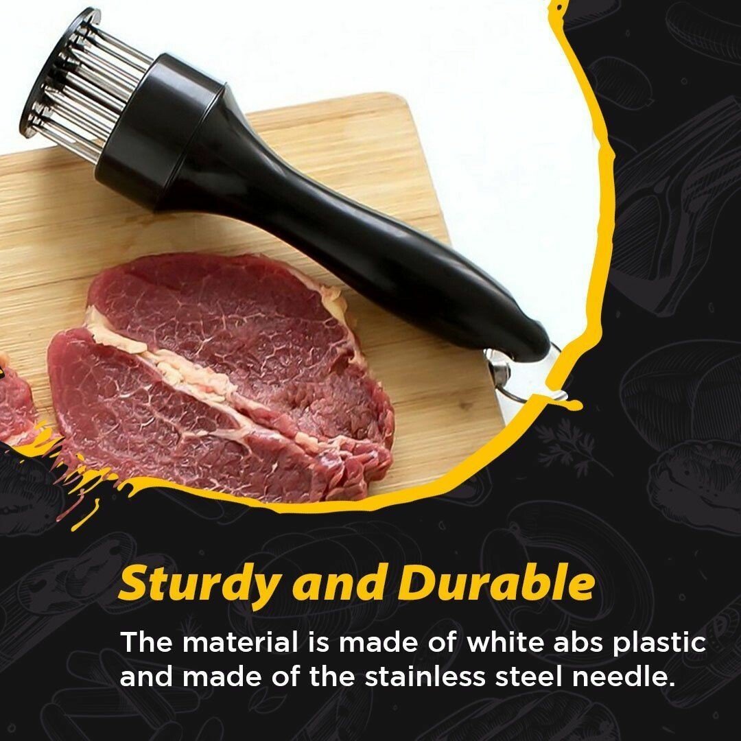 Buy 1 Get 1 Free(2PCS)-🥩Stainless Steel Meat Tenderizer Needle 21 Pin Steak BBQ Kitchen Cooking Tool