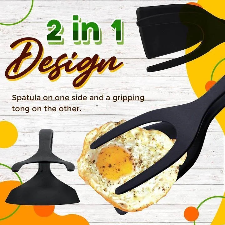 🔥Buy 1 Get 1 Free($9.99 Each)🔥All Day Cook 2 in 1 Spatula Tongs