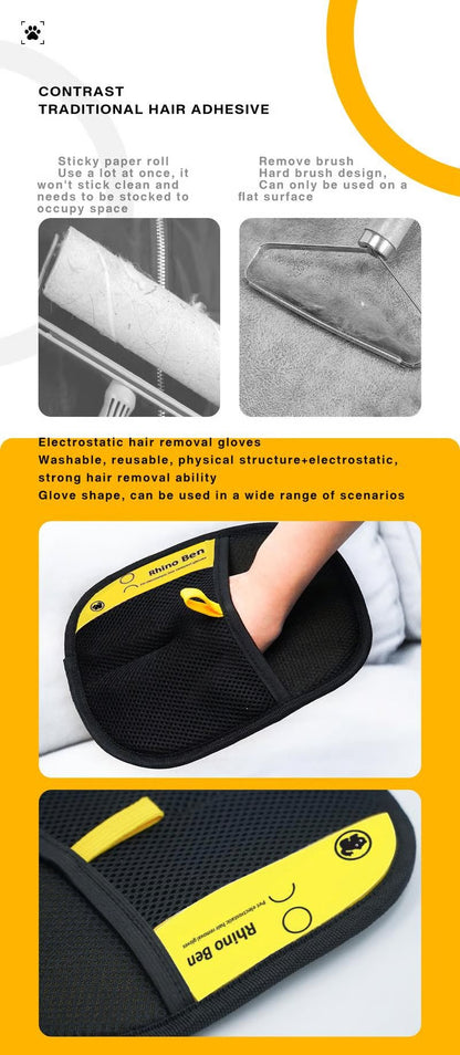 ✨Last Day Promotion 40% OFF - Pet hair remover Electrostatic gloves