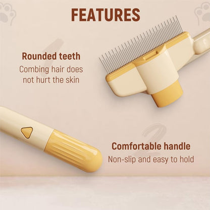 🔥BUY 1 GET 1 FREE (2 PCS)🔥Self-cleaning Pet Flea Comb Grooming Brush