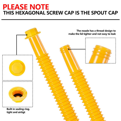 LAST DAY PROMOTION SAVE 40%🔥Upgraded Replacement Gas Can Spout with Flexible Nozzle, Fit for Most 1/2/5/10 Gal Can
