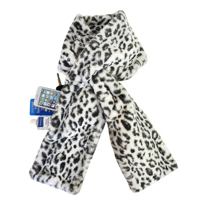 🔥Last Day 40%🔥Women's Ultra-Soft Faux Fur Pull-Through Scarf with Hidden Zipper Pocket