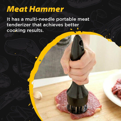 Buy 1 Get 1 Free(2PCS)-🥩Stainless Steel Meat Tenderizer Needle 21 Pin Steak BBQ Kitchen Cooking Tool