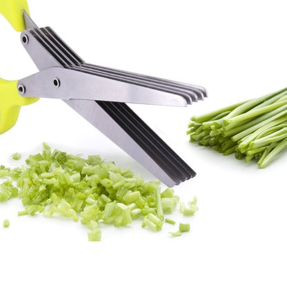 🔥Buy 1 Get 1 Free($13.99 Each)🎁5 Blade Kitchen Salad Scissors