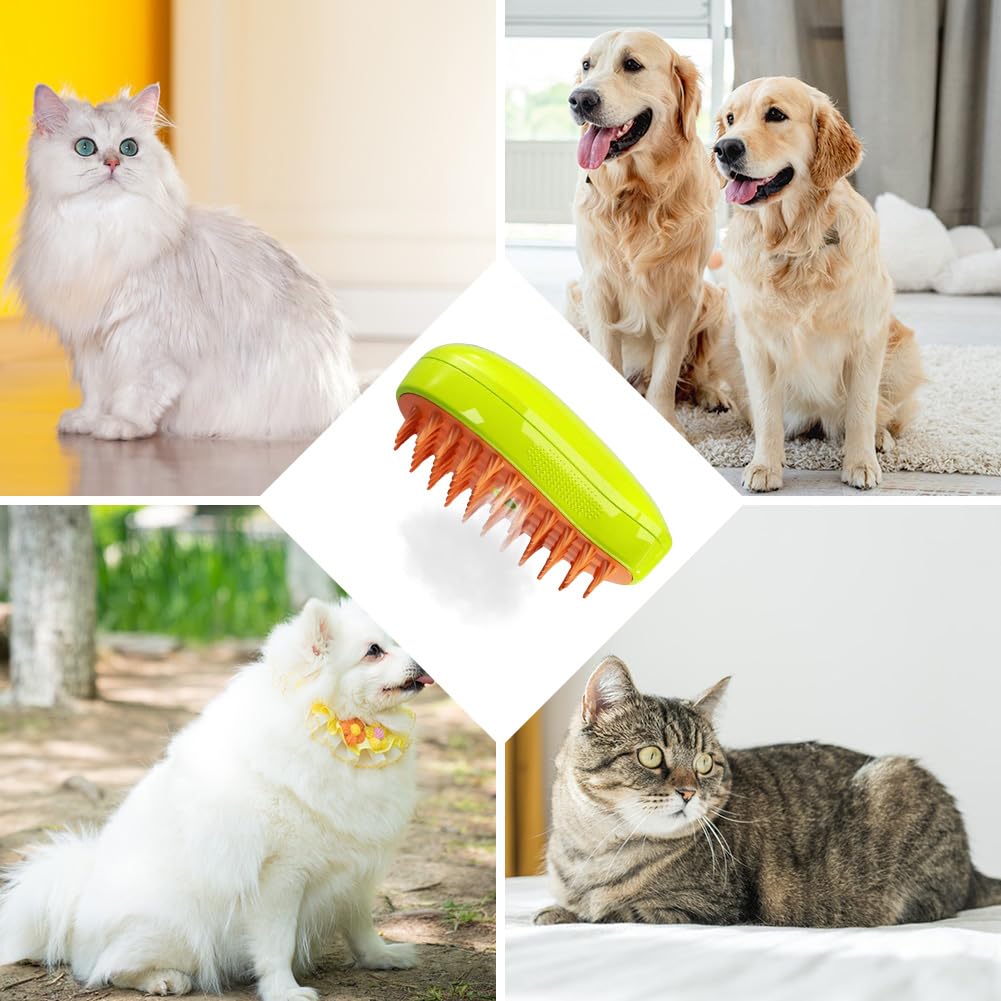 🔥Buy 1 Get 1 Free($10.99 Each)🔥3-in-1 Pet Spray Grooming Brush