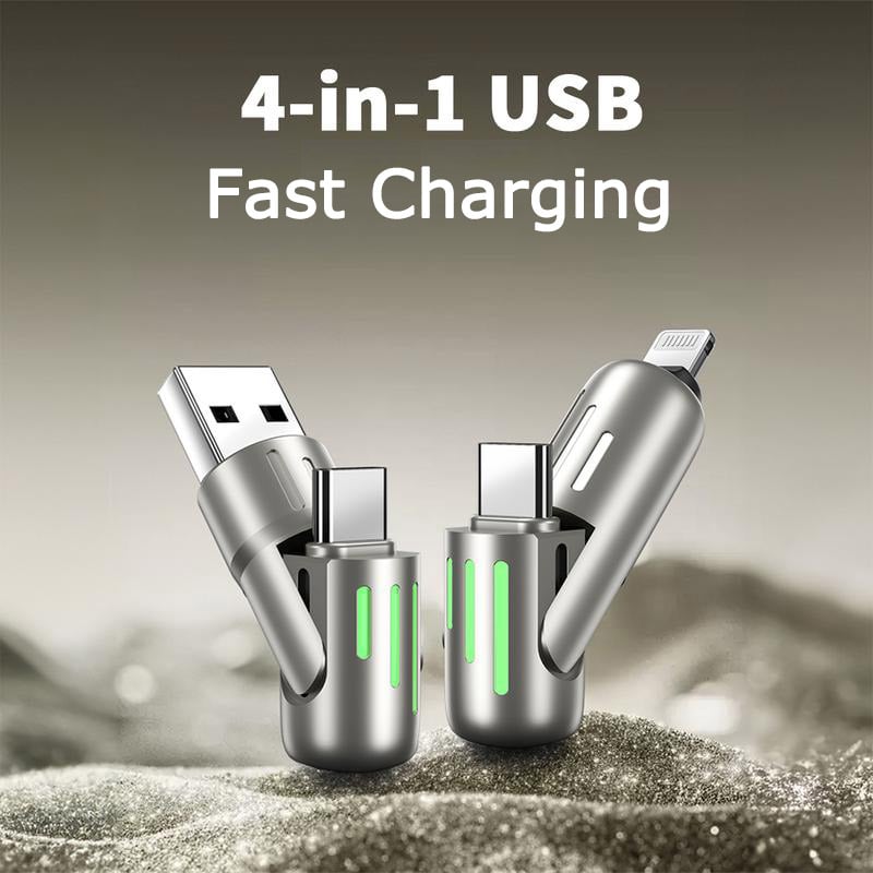🔥Last Day Buy 3 Free 1🔥5FT 4-in-1 USB Charging Cable fast charging 240W