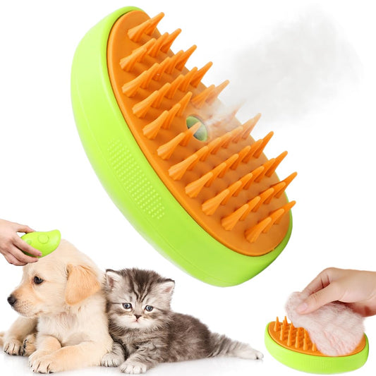 🔥Buy 1 Get 1 Free($10.99 Each)🔥3-in-1 Pet Spray Grooming Brush