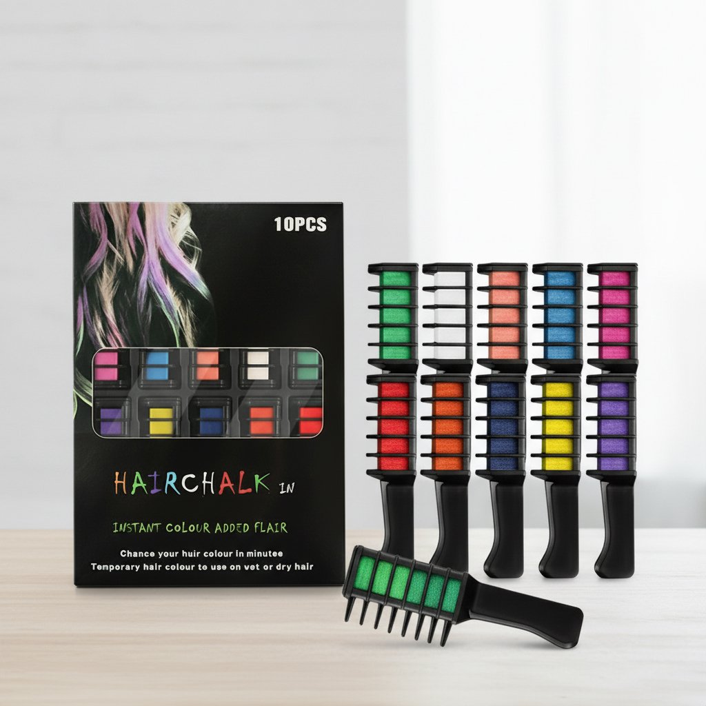 🔥Last Day 40% OFF🔥 - Buy 1 Get 1 Free🎁Festive Fun Hair Chalk Combs