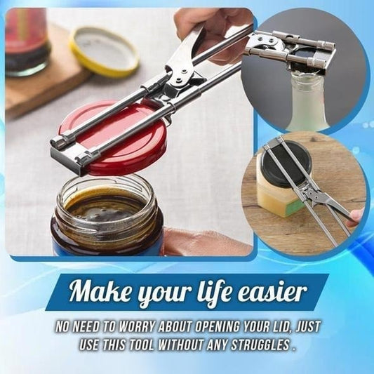 🔥LAST DAY BUY 1 GET 1 FREE🎁Adjustable Multifunctional Stainless Steel Jar Opener
