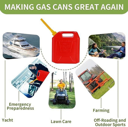LAST DAY PROMOTION SAVE 40%🔥Upgraded Replacement Gas Can Spout with Flexible Nozzle, Fit for Most 1/2/5/10 Gal Can