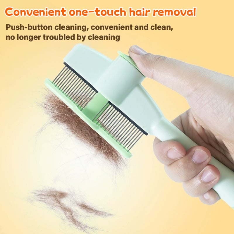 🔥BUY 1 GET 1 FREE (2 PCS)🔥Self-cleaning Pet Flea Comb Grooming Brush