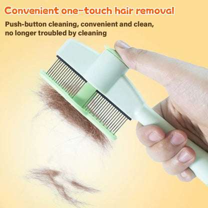 🔥BUY 1 GET 1 FREE (2 PCS)🔥Self-cleaning Pet Flea Comb Grooming Brush