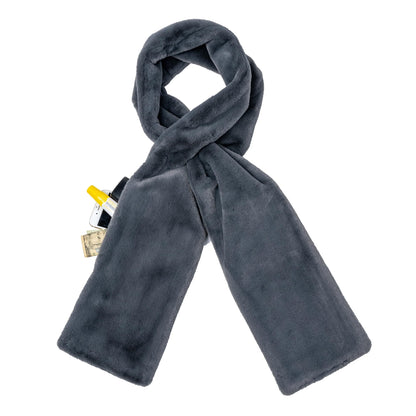 🔥Last Day 40%🔥Women's Ultra-Soft Faux Fur Pull-Through Scarf with Hidden Zipper Pocket