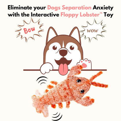 Interactive Floppy Lobster Dog Toy – 40% OFF Today