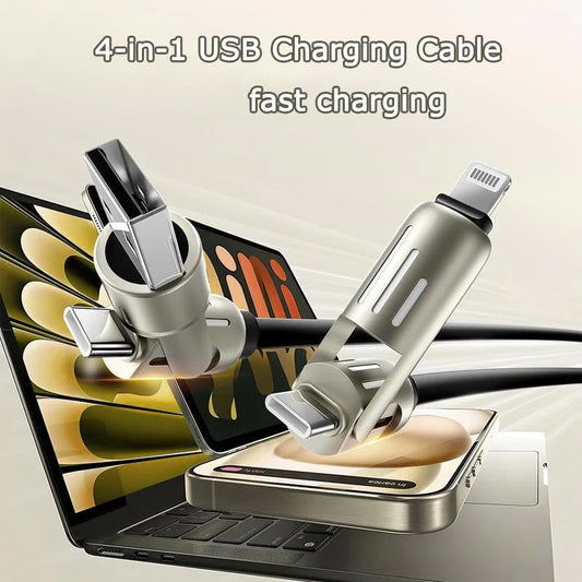 🔥Last Day Buy 3 Free 1🔥5FT 4-in-1 USB Charging Cable fast charging 240W