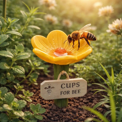 🐝LAST DAY 40% OFF - Flower-Shaped Bee Watering Station💧