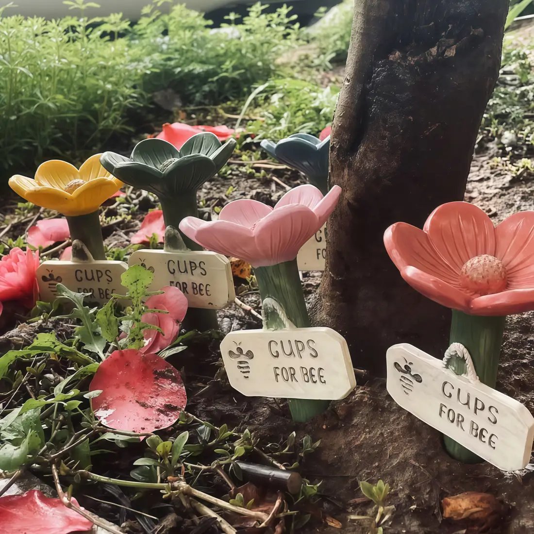🐝LAST DAY 40% OFF - Flower-Shaped Bee Watering Station💧