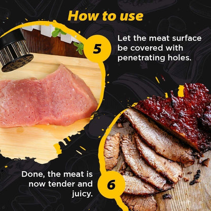 Buy 1 Get 1 Free(2PCS)-🥩Stainless Steel Meat Tenderizer Needle 21 Pin Steak BBQ Kitchen Cooking Tool