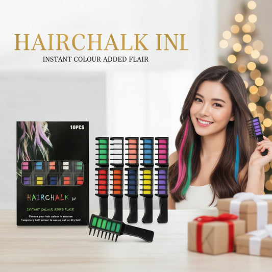 🔥Last Day 40% OFF🔥 - Buy 1 Get 1 Free🎁Festive Fun Hair Chalk Combs