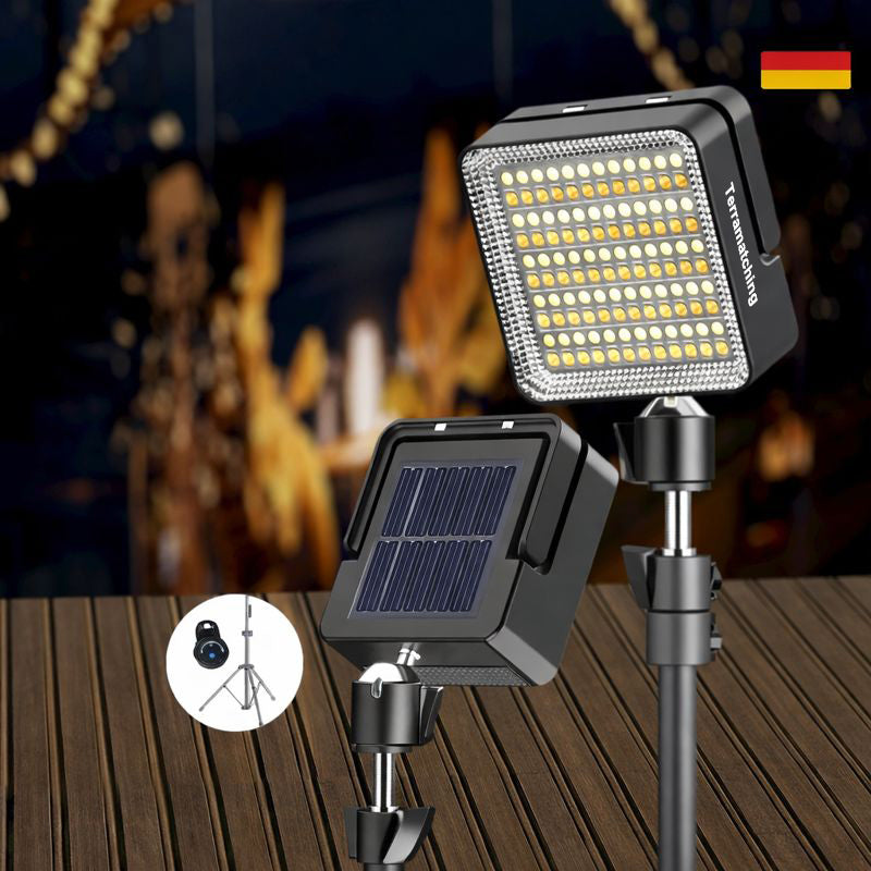 Solar Mini Camping Light with Full-Screen LED Panel