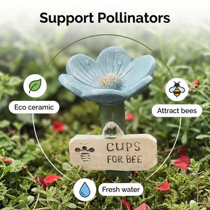 🐝LAST DAY 40% OFF - Flower-Shaped Bee Watering Station💧