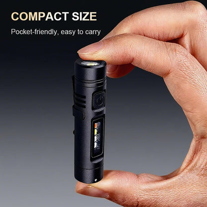 🔥Last Day Buy 1 Get 1 Free $14.99 Each🔦 – Ultimate Emergency Mini Flashlight with Built-In Fire Starter