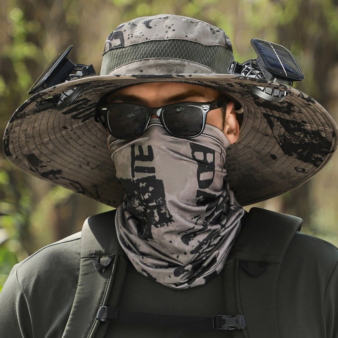 🏆 50K+ SOLD! 49% OFF – Almost Gone-⚡2026 New Ultralight Solar Fan Sun Hat – Lighter Than a Baseball!⚾(Only 11oz)