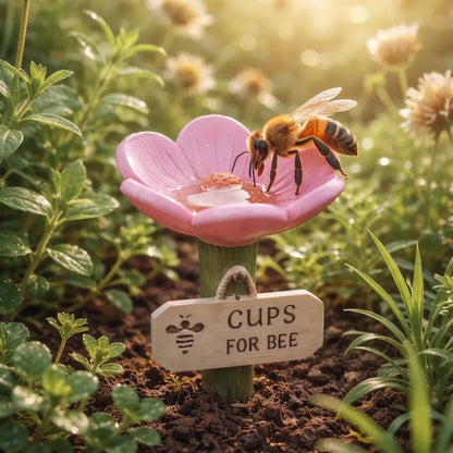 🐝LAST DAY 40% OFF - Flower-Shaped Bee Watering Station💧