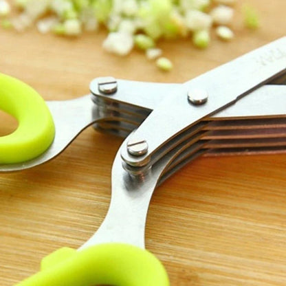 🔥Buy 1 Get 1 Free($13.99 Each)🎁5 Blade Kitchen Salad Scissors