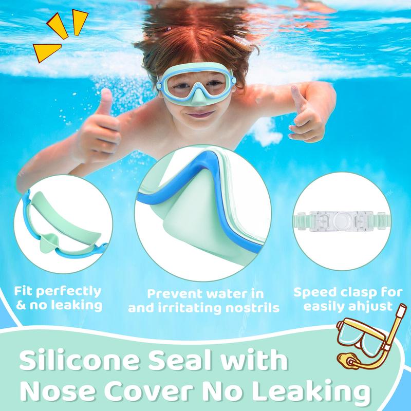 🏊‍♀️Buy 1 Get 1 Free🎁-HD children's large frame waterproof and anti-fog swimming goggles