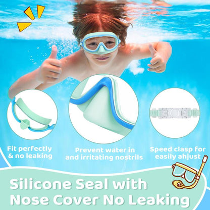 🏊‍♀️Buy 1 Get 1 Free🎁-HD children's large frame waterproof and anti-fog swimming goggles