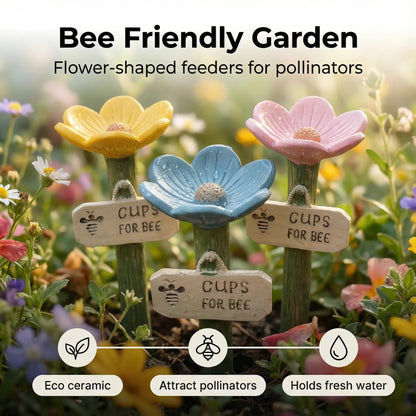 🐝LAST DAY 40% OFF - Flower-Shaped Bee Watering Station💧