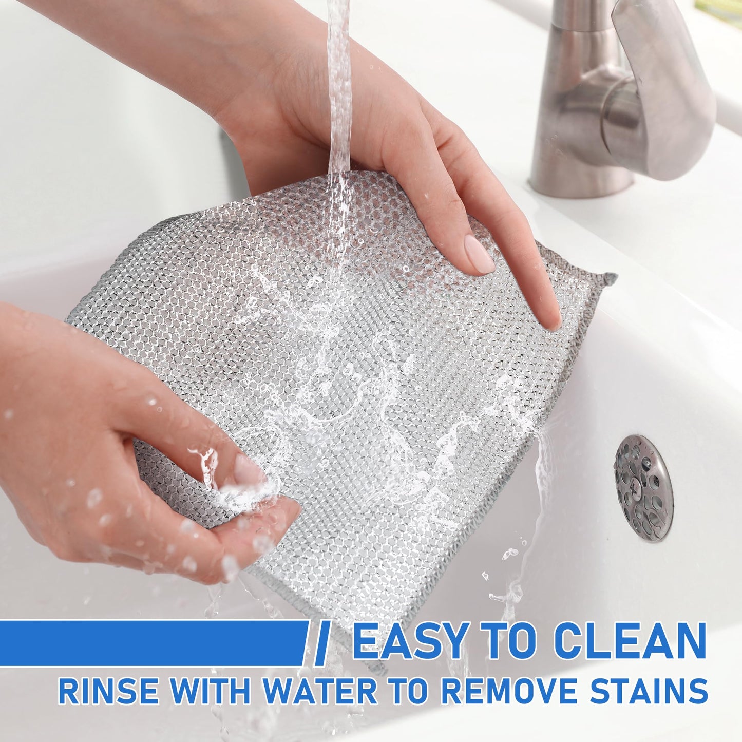 🔥Buy 1 Get 1 FREE (20 Cloths)🔥Reusable Diamond Weave Scrubber Cloths