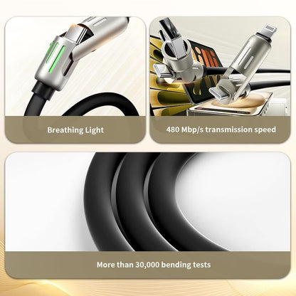 🔥Last Day Buy 3 Free 1🔥5FT 4-in-1 USB Charging Cable fast charging 240W