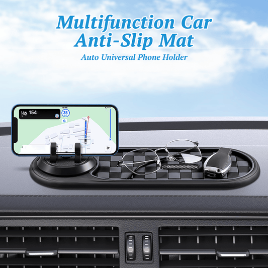 Multifunction Car Mat with Phone Holder Hidden Number Plate