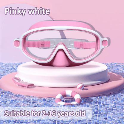 🏊‍♀️Buy 1 Get 1 Free🎁-HD children's large frame waterproof and anti-fog swimming goggles