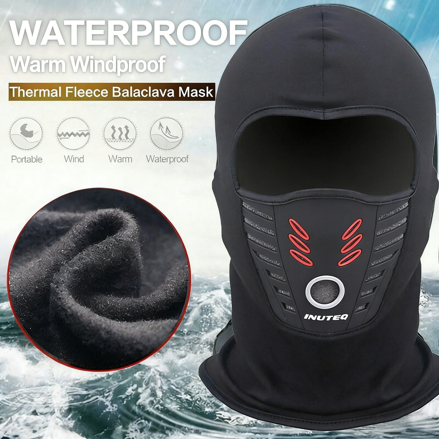 🔥Winter Sales 40%-Buy 1 Get 1 Free🔥Winter Rider Warm Anti-Haze Balaclava Full Face Mask