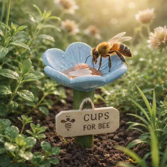 🐝LAST DAY 40% OFF - Flower-Shaped Bee Watering Station💧