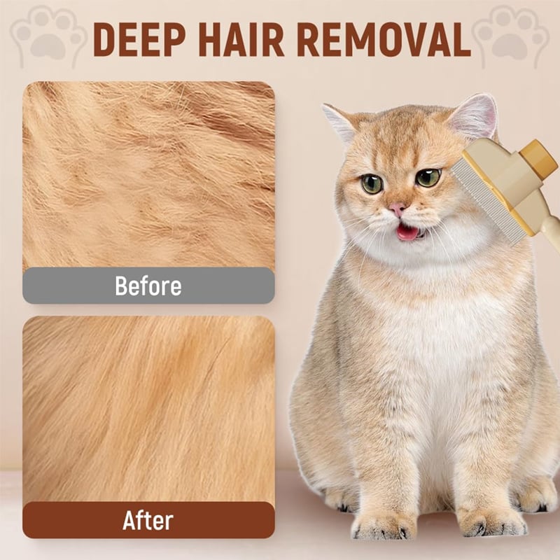 🔥BUY 1 GET 1 FREE (2 PCS)🔥Self-cleaning Pet Flea Comb Grooming Brush
