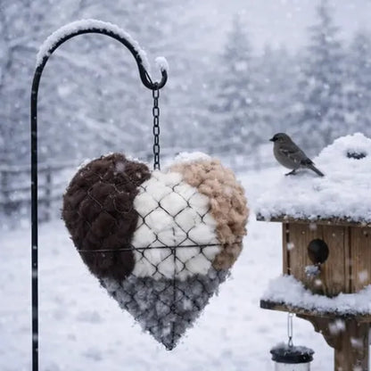 🔥LAST DAY 40% OFF - 🕊️🏡Handmade Natural Alpaca Fiber Bird Nesting Heart❤️Bird lovers gift