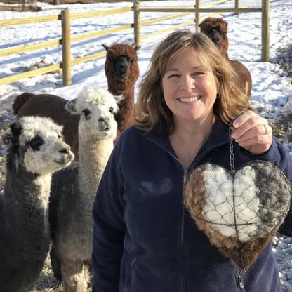 🔥LAST DAY 40% OFF - 🕊️🏡Handmade Natural Alpaca Fiber Bird Nesting Heart❤️Bird lovers gift
