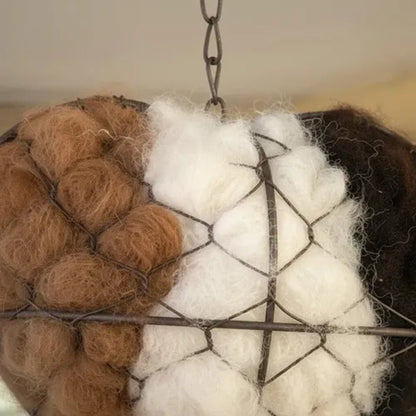🔥LAST DAY 40% OFF - 🕊️🏡Handmade Natural Alpaca Fiber Bird Nesting Heart❤️Bird lovers gift