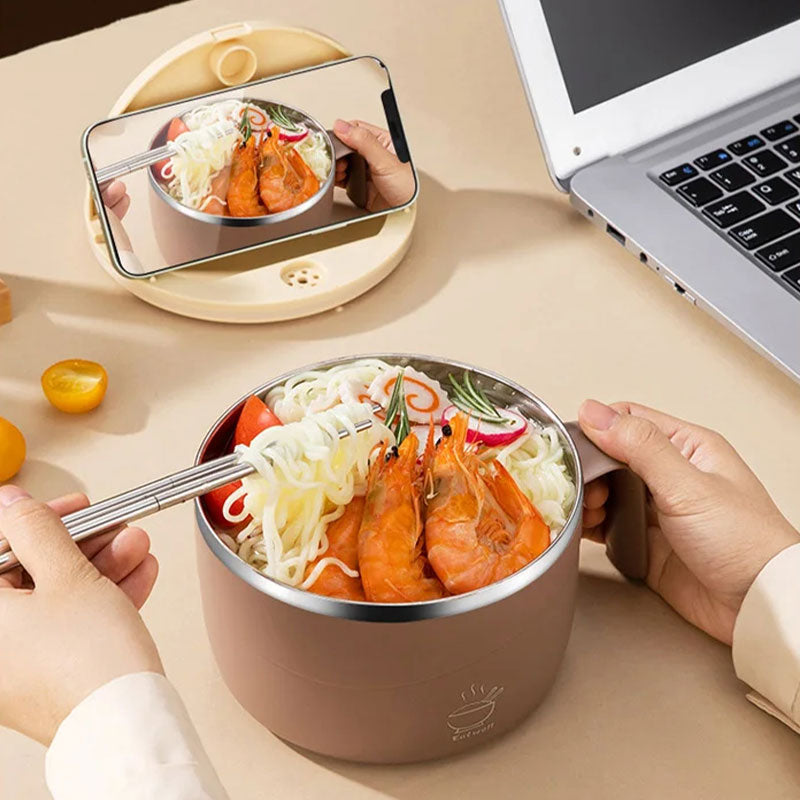 ⏳LAST DAY SALE 40% OFF💕304 Stainless Steel Multi-Purpose Anti-Scald Large-Capacity Instant Noodle Bowl
